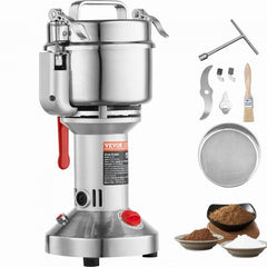 550g Commercial Spice Grinder Electric Grain Mill Grinder High Speed