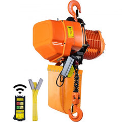 2 Ton Wireless Electric Chain Hoist, 4400 LBS Capacity with 20 FT Lifting Height, IP54 Protection, Three Phase Overhead Crane with G100 Chain