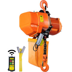 2 Ton Wireless Electric Chain Hoist, 4400 LBS Capacity with 20 FT Lifting Height, IP54 Protection, Three Phase Overhead Crane with G100 Chain