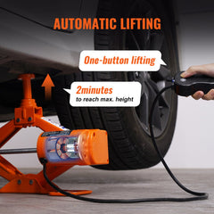 Electric Car Jack, 3 Tons /6600 lbs Scissor Jack, 12V Electric Automatic Jack with Double Saddles and Remote Control, Portable Car Jack for Sedan, SUV, Truck Tire Change