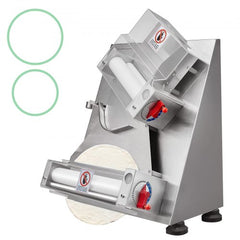 Pizza Dough Roller Sheeter, 3-12 Inch Automatic Commercial Pizza Press, 370W Electric 260 Per Hour Dough Roller, Stainless Steel Adjustable Thickness Dough Machine, for Pasta Maker Equipment