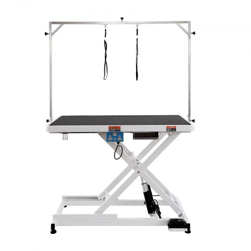 50" Electric Pet Grooming Table, Heavy Duty Dog Grooming Arm for Large Dogs, Height Adjustable Dog Grooming Station, Anti Slip Tabletop/Dog Grooming Station, Max Bearing 400LBS
