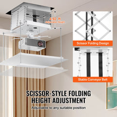 Motorized Projector Lift Electric Projector Lift Adjustable Height 59 in