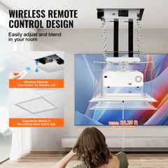 Motorized Projector Lift Electric Projector Lift Adjustable Height 59 in