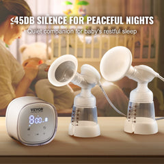 Breast Pump Double Electric Breast Pumps 4 Mode & 16 Level 300mmHg Suction