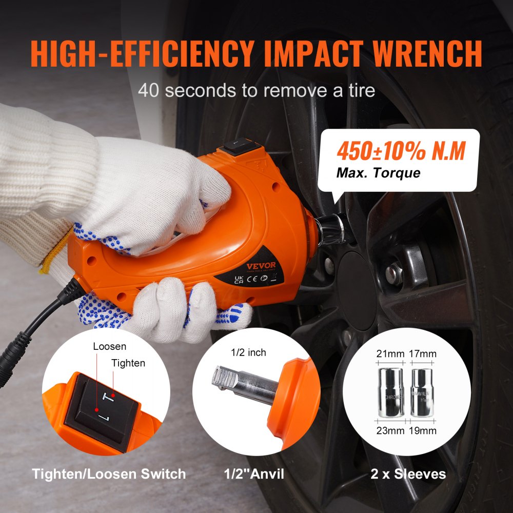 Electric Car Jack, 5 Ton/11023 LBS Hydraulic Jack with Electric Impact Wrench, Portable Car Lift with Built-in Inflatable Pump, and LED Light for SUV MPV Sedan Truck Change Tires Garage Repair