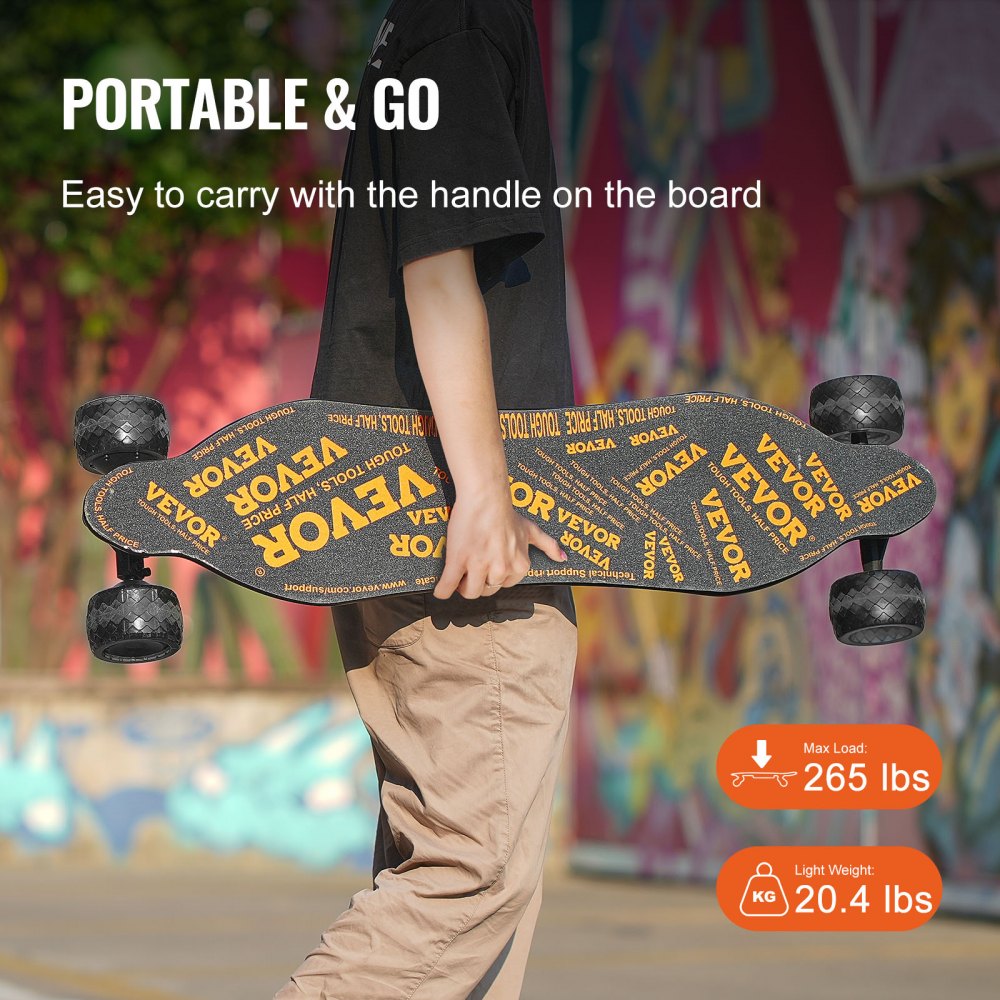 Electric Longboard Skateboard with Control 21.7 Mile Range for Adults Kids