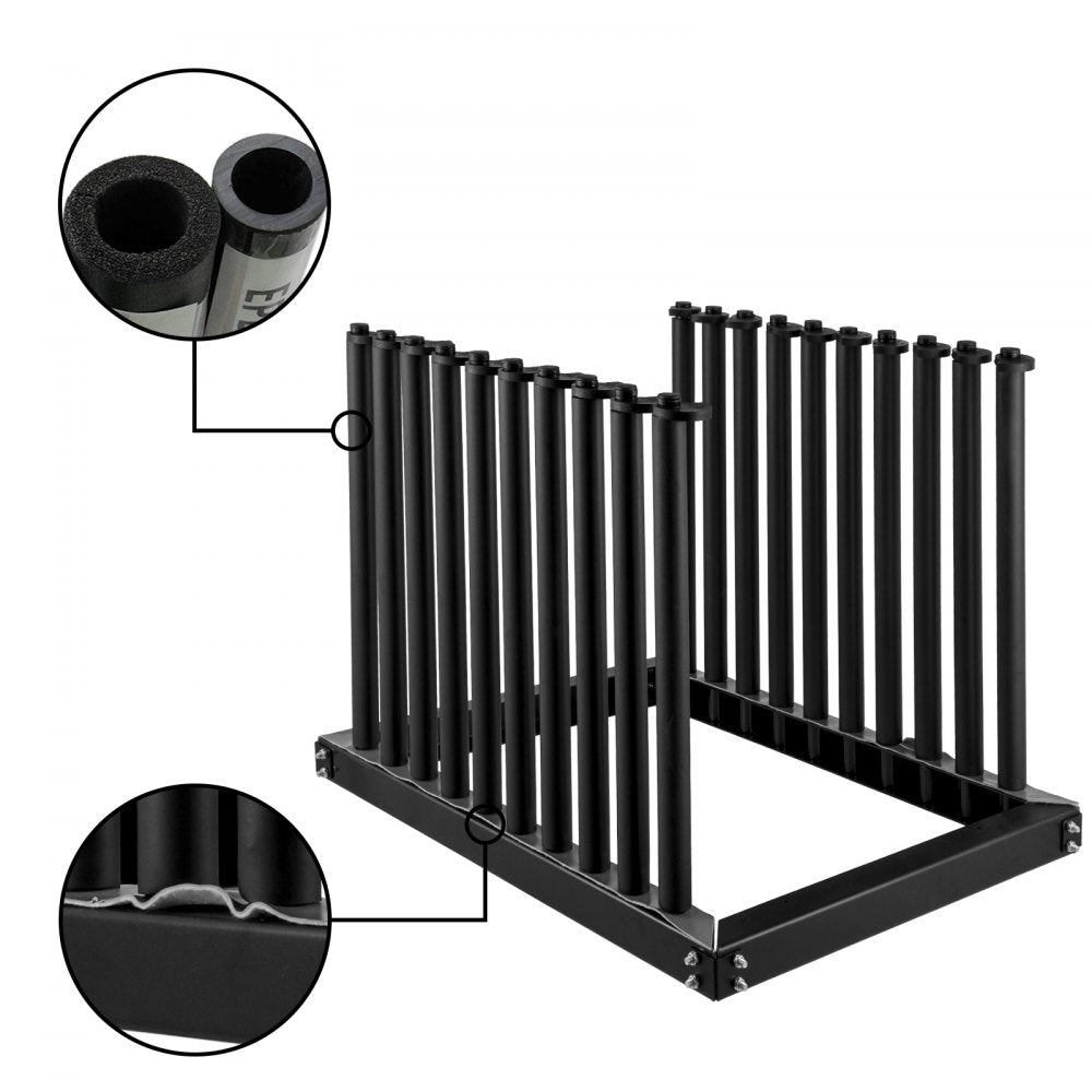 Windshield Rack 9-Lite, Windshield Truck Rack Steel, Windshield Glass Rack 24-Inch Height, Windshield Rack for Truck w/PVC Pad & Foam Padding, Glass Rack for Truck, for Glass Transportation