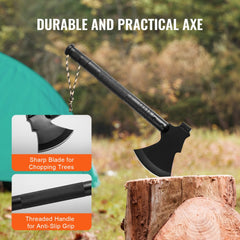 Bostome 16-in-1 camping multitool kit with folding shovel, axe, and various survival tools.