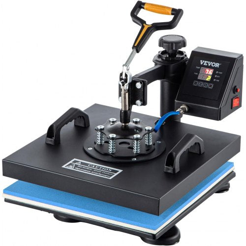 Bostome 6-in-1 heat press machine with a 15"x15" swing away design and digital control panel.