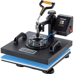 Bostome 6-in-1 heat press machine with a 15"x15" swing away design and digital control panel.