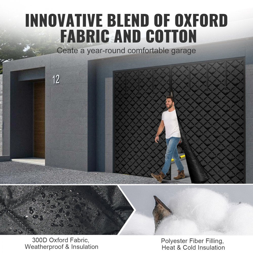 Garage Door Screen for Winter 8.3 x 7.15 ft Garage Door Insulation Kit