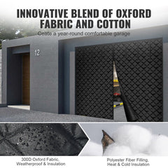 Garage Door Screen for Winter 9.28 x 7.15 ft Garage Door Insulation Kit