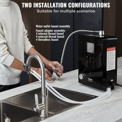 Bostome Alkaline Water Ionizer Machine with 9 plates and multiple water settings for customized hydration.