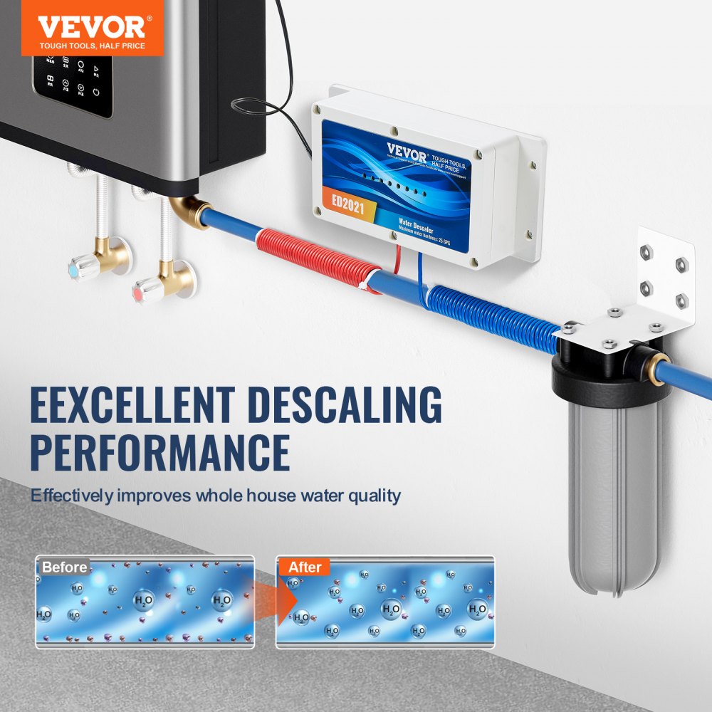Electronic Water Descaler System Whole House Salt Free Descaler for Home