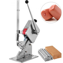 U-shape Sausage Clipper Clipping Machine, Manual Sausage Clipper, Portable Clipping Machine with 8000PCS U-shape Clips, for Supermarkets Bakeries Cafe Shops