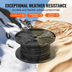 3/8in Bungee Cord 120 ft/36 m Spool Heavy Duty Bungee Straps 100% Stretch