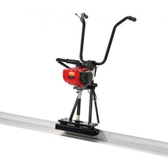 Bostome Gas Concrete Power Screed with 11ft aluminum board and 1.16HP motor for efficient leveling.