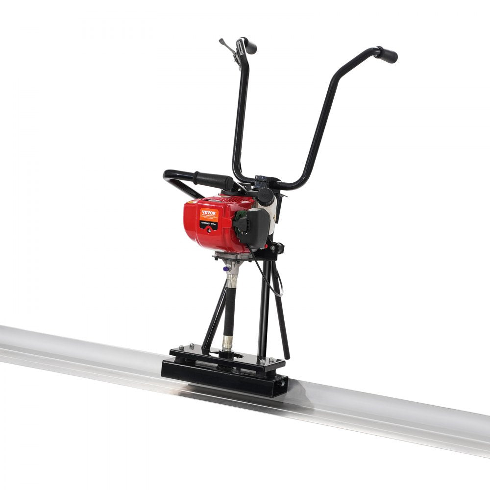 Bostome Gas Concrete Power Screed with 11ft aluminum board and 1.16HP motor for leveling concrete.