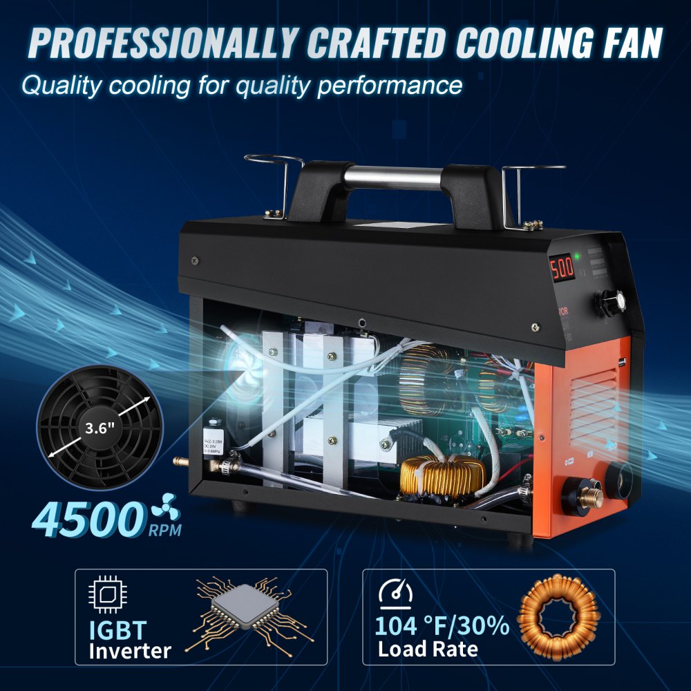 Plasma Cutter, 50Amp, Air Cutting Machine with Plasma Torch, 110V/220V Dual Voltage AC IGBT Inverter Metal Cutting Equipment for 1/2" Clean Cut Aluminum and Stainless Steel, Black