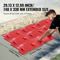 Bostome polyurethane concrete stamp mat with slate stone texture, measuring 29x13 inches.