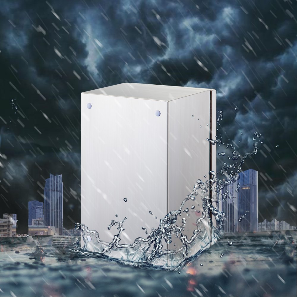 NEMA Stainless Steel Enclosure, 16 x 12 x 8`` NEMA 4X Steel Electrical Box, IP66 Waterproof & Dustproof, Outdoor/Indoor Electrical Junction Box, with Mounting Plate