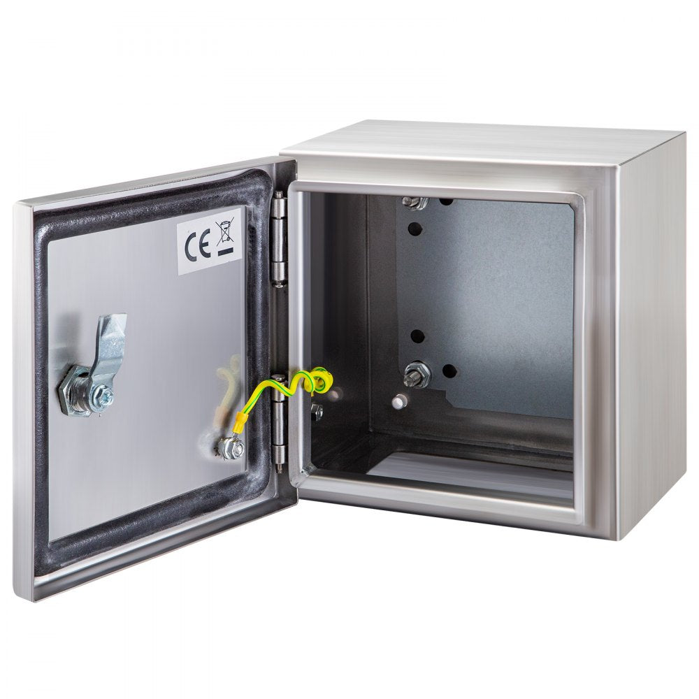 NEMA Stainless Steel Enclosure, 16 x 16 x 8`` NEMA 4X Steel Electrical Box, IP66 Waterproof & Dustproof, Outdoor/Indoor Electrical Junction Box, with Mounting Plate