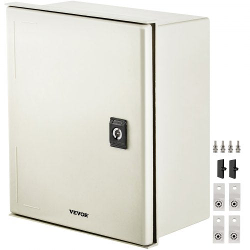 Fiberglass STELL Enclosure, 12 x 10 x 6`` NEMA 4X Fiberglass Electrical Box, IP66 Waterproof & Dustproof, Outdoor/Indoor Electrical Junction Box, with Mounting Plate(30 x 25 x 14 cm)