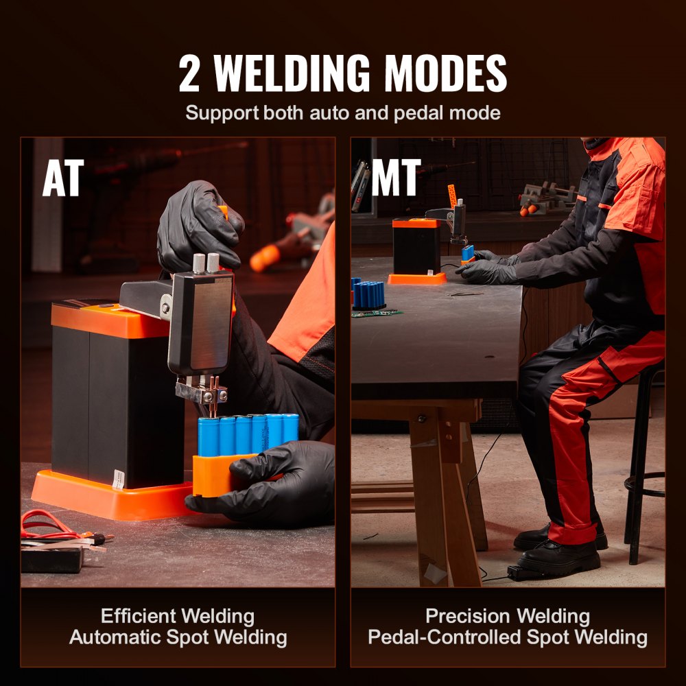 Battery Spot Welder, 14.5KW Capacitor Energy Storage Pulse Battery Spot Welder with 73B Welding Pen, 801D High Power Spot Welding Equipment & 2 Welding Modes for 0.1-0.3mm Pure Nickel, Batteries