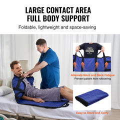 Positioning Bed Pad 48"x40" Patient Transfer Sheet & 8 Reinforced Handles