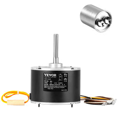 Condenser Fan Motor 5KCP39BGS069S, 5KCP39BGY915S, 1/10 HP 208-230V, 1100RPM, OEM Standard Upgraded Replacement Condenser Motor Reversible Rotating, Explosion-proof CBB65 5μF/370V Capacitor