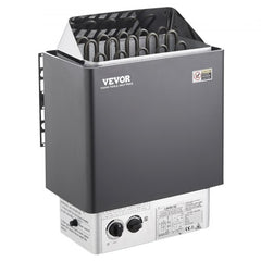9KW Sauna Heater, Steam Bath Sauna Heater with Built-In Controls, Electric Sauna Stove, 3h Timer and Adjustable Temp for Max. 317-459 Cubic Feet, Home Hotel Spa Shower Use 220V, FCC Certification