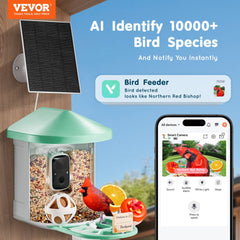 Smart Bird Feeder with Camera 2K HD AI Identify Bird Species Auto Capture
