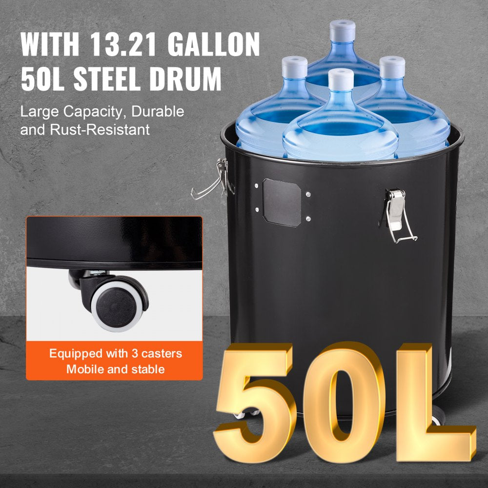 Cyclone Dust Separator w/ Tank Vacuum Cleaner Separator 4" for 13 Gal Tank