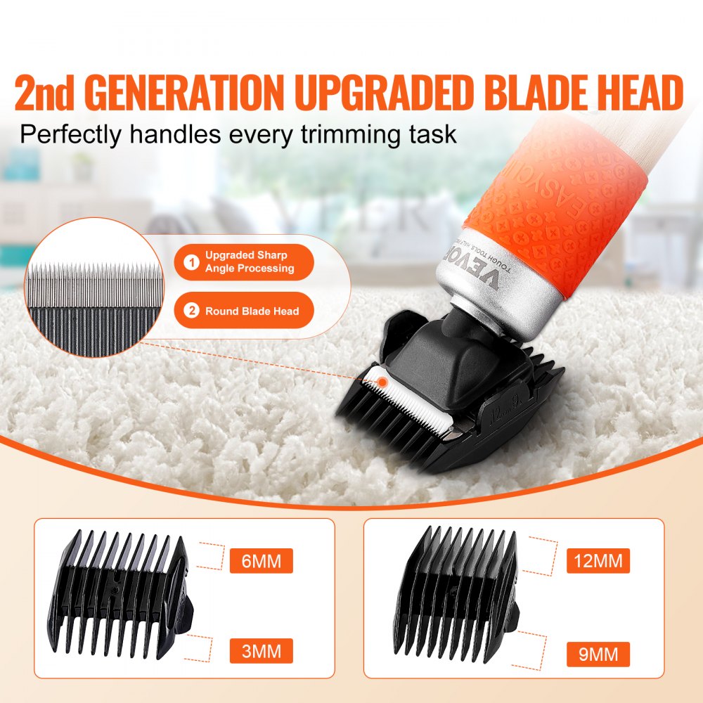 Bostome Electric Carpet Trimmer with adjustable speed and precision blades for easy rug maintenance.