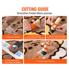 Bostome Electric Carpet Trimmer with adjustable speed and precision ceramic alloy blades.