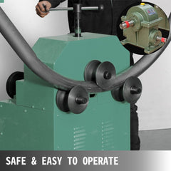 Bostome 1500W Electric Tube Bender with 9 round and 8 square die set for precise bending.
