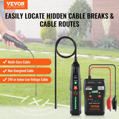Bostome Underground Cable Locator with dual scanning modes and built-in LED flashlight.