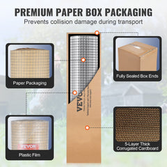 Hardware Cloth, 1/2 inch 24in x 25 ft 19 Gauge, Hot Dipped Galvanized Wire Mesh Roll, Chicken Wire Fencing, Wire Mesh for Rabbit Cages, Garden, Small Rodents