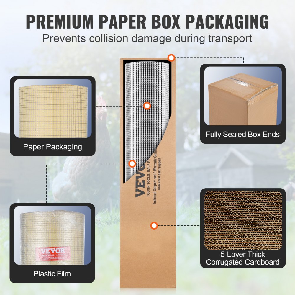 Hardware Cloth, 1/4 inch 36in x 50 ft 23 Gauge, Hot Dipped Galvanized Wire Mesh Roll, Chicken Wire Fencing, Wire Mesh for Rabbit Cages, Garden, Small Rodents