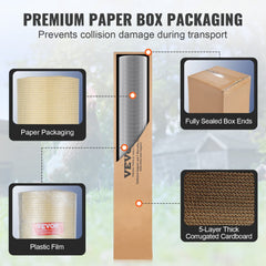 Hardware Cloth, 1/4 inch 48in x 50 ft 23 Gauge, Hot Dipped Galvanized Wire Mesh Roll, Chicken Wire Fencing, Wire Mesh for Rabbit Cages, Garden, Small Rodents