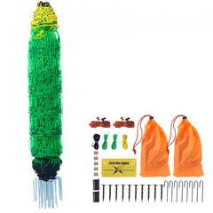 Bostome electric fence netting in portable mesh, measuring 35"x164', for livestock containment.