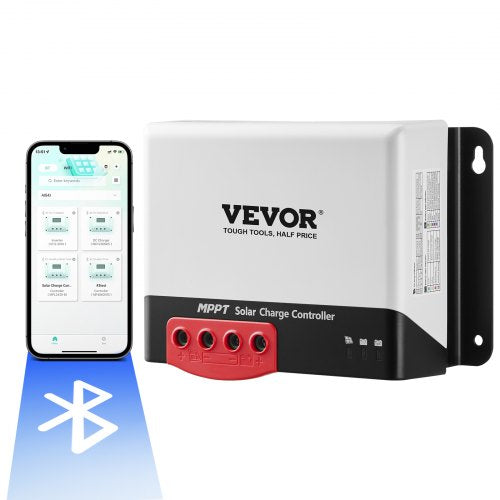 Bostome 40A MPPT solar charge controller with Bluetooth for 12V/24V systems.