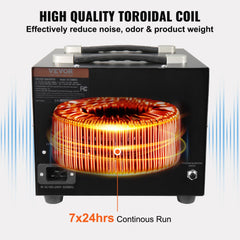 Voltage Converter Transformer, 5000W, Heavy Duty Step Up/Down Transformer, Convert from 110 Volt to 220 Volt and  from 220 Volt to 110 Volt, with US Outlet EU Outlet 5V USB Port, CE Certified