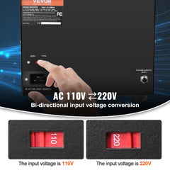 Voltage Converter Transformer, 3000W, Heavy Duty Step Up/Down Transformer, Convert from 110 Volt to 220 Volt and  from 220 Volt to 110 Volt, with US Outlet EU Outlet 5V USB Port, CE Certified