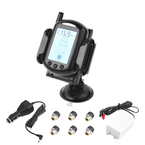 RV Tire Pressure Monitoring System Real Time Trailer TPMS 6 Sensors