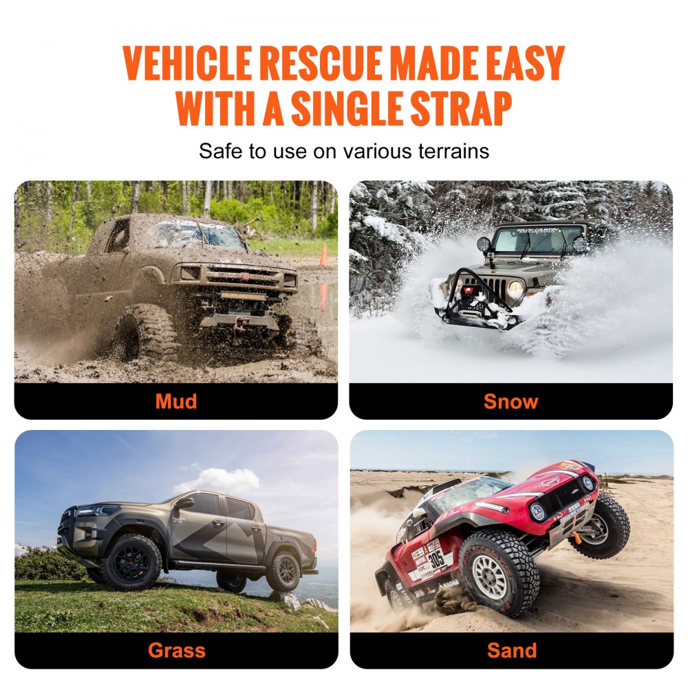 ATV Car Tow Strap with Hooks 2"x20` 17000 lbs, Tow Straps with Safety Hooks, Car Heavy Duty Recovery Rope for Trucks Vehicles Towing Accessories, Tow Cable for for Roadside Recovery