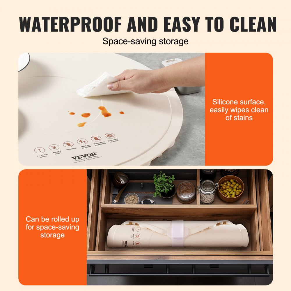 Electric Warming Tray Rollable Food Warming Mat w/ Temp Control for Buffet