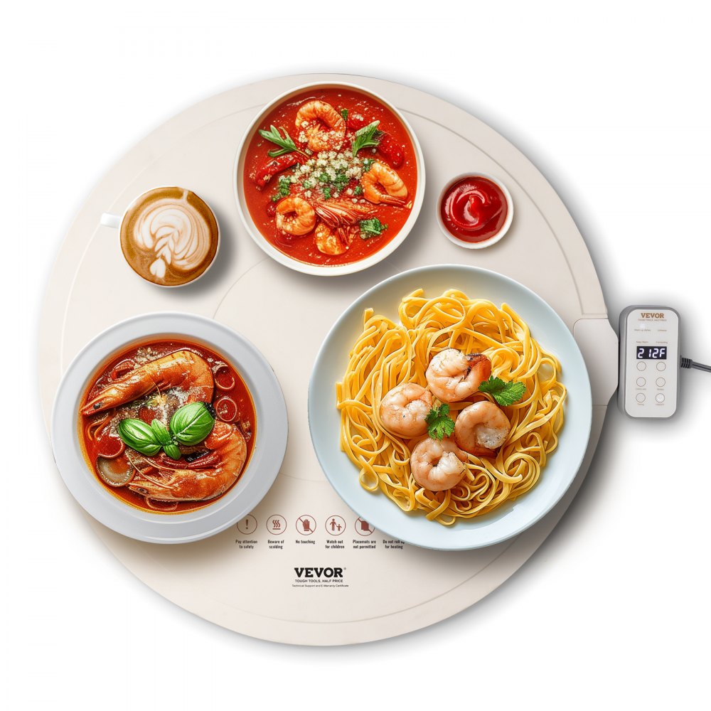 Electric Warming Tray Rollable Food Warming Mat w/ Temp Control for Buffet