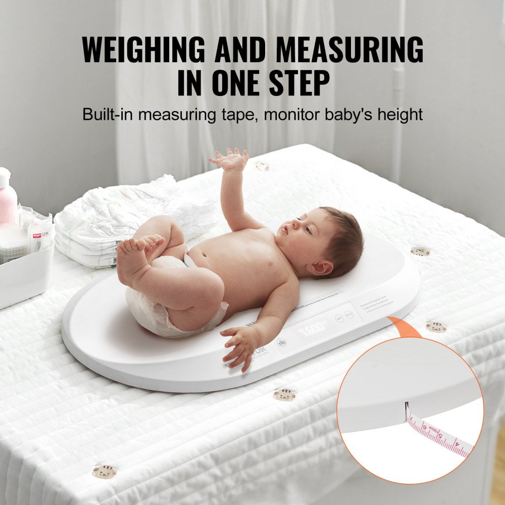 Baby Scale Digital Infant Scale with Measuring Tape Hold & Tare Function